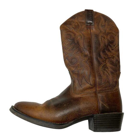 JUSTIN Stampede Western Boots Brown Size 9 D